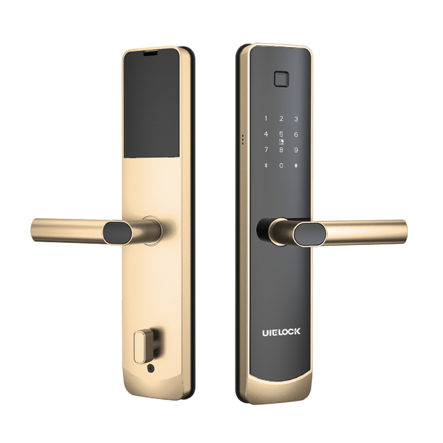 M04 Smart Door Lock Alumiiniumist s&otilde;rmej&auml;lg digitaalse k&auml;epideme sees
