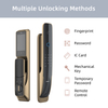 QA70 sidik jari 3D pengenalan wajah Tuya smart door lock dengan kamera